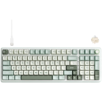 ROYAL KLUDGE RK R98Pro Sky Cyan Gaming Keyboard Cream switch