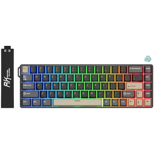 Клавиатура ROYAL KLUDGE RK68 HE Phantom Gaming Keyboard Mint switch, RK-68HE-PHNTM-MINTSW-US