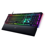 Razer BlackWidow V4 Mechanical Gaming Keyboard, US Layout, Green Switch, Razer Chroma™ RGB, 6 Macro Keys, Lubricated Stabilizers, Media Keys, Magnetic Wrist Rest, Up to 8000 Hz Polling Rate, Detachable Type C Cable Razer BlackWidow V4 Mechanical Gaming Keyboard, US Layout, Green Switch, Razer Chroma™ RGB, 6 Macro Keys, Lubricated Stabilizers, Media Keys, Magnetic Wrist Rest, Up to 8000 Hz Polling Rate, Detachable Type C Cable