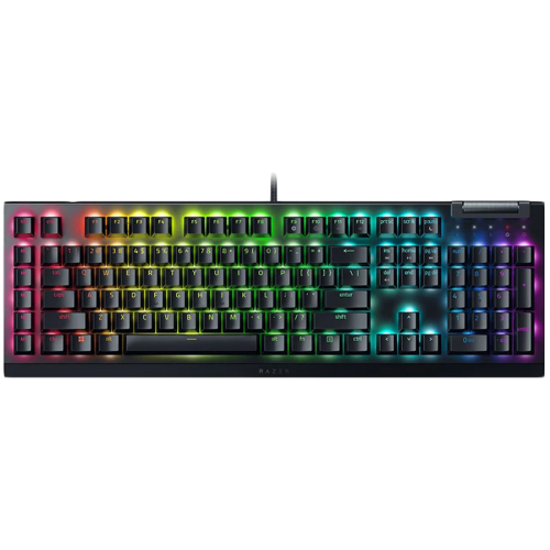 Razer BlackWidow V4 X Mechanical Gaming Keyboard, US Layout, Green Switch, Razer Chroma™ RGB, 6 Macro Keys, Lubricated Stabilizers, Media Roller Razer BlackWidow V4 X Mechanical Gaming Keyboard, US Layout, Green Switch, Razer Chroma™ RGB, 6 Macro Keys, Lubricated Stabilizers, Media Roller