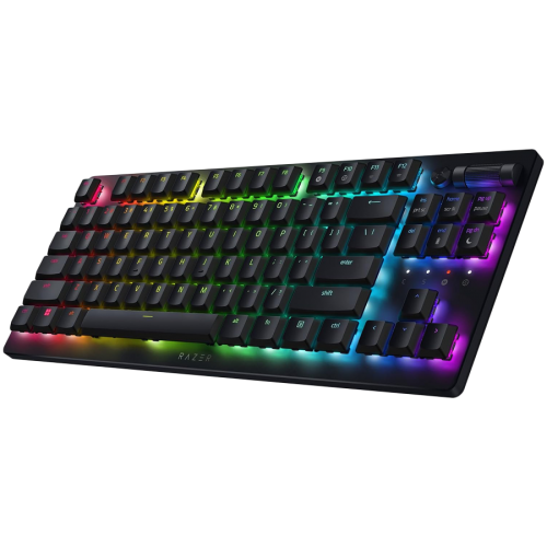Razer DeathStalker V2 Pro Tenkeyless - Linear Optical Switch - US - Black, Gaming Keyboard, Razer™ Low-Profile Optical Switches (Linear), RGB Chroma, Top-Class Connectivity, Ultra-Long 50-hour Battery Life, Fully programmable keys with on-the-fly macro r Razer DeathStalker V2 Pro Tenkeyless - Linear Optical Switch - US - Black, Gaming Keyboard, Razer™ Low-Profile Optical Switches (Linear), RGB Chroma, Top-Class Connectivity, Ultra-Long 50-hour Battery Life, Fully programmable keys with on-the-fly macro r