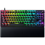 Razer Huntsman V3 Pro Tenkeyless, Gaming keyboard, Analog Optical Switch gen2, Razer Chroma RGB, Magnetic Firm Leatherette Wrist Rest, Multi-function Dial with 3 dedicated button, Detachable Type C Cable, 1000 Hz Polling Rate, Brushed Aluminum Alloy