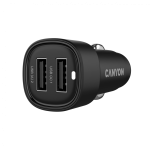 Зарядно за автомобил CANYON car charger OnDrive 24 24W 2xUSB-A Black Зарядно за автомобил CANYON car charger OnDrive 24 24W 2xUSB-A Black