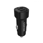 Зарядно за автомобил CANYON car charger OnDrive 24 24W 2xUSB-A Black Зарядно за автомобил CANYON car charger OnDrive 24 24W 2xUSB-A Black