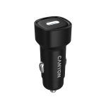 Зарядно за автомобил CANYON car charger OnDrive 30 PD 30W USB-C Black Зарядно за автомобил CANYON car charger OnDrive 30 PD 30W USB-C Black