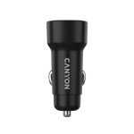 Зарядно за автомобил CANYON car charger OnDrive 30 PD 30W USB-C Black Зарядно за автомобил CANYON car charger OnDrive 30 PD 30W USB-C Black