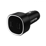 Зарядно за автомобил CANYON car charger OnDrive 60 PD 60W 2xUSB-C Black