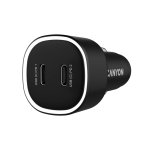 Зарядно за автомобил CANYON car charger OnDrive 60 PD 60W 2xUSB-C Black