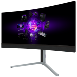 LORGAR 34MP1, UWQHD MiniLED Gaming Monitor Pro, 34'' (3440*1440) VA curved monitor, black/milky grey LORGAR 34MP1, UWQHD MiniLED Gaming Monitor Pro, 34'' (3440*1440) VA curved monitor, black/milky grey