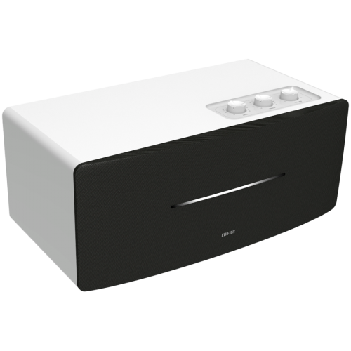 Тонколонка Edifier D12 2.0 Bluetooth Speaker, BT V5.0, RCA, AUX, 2x 4-inch Midrange Drivers, 2x 19mm Tweeters, Remote Control and Top-Mounted Controls, White Тонколонка Edifier D12 2.0 Bluetooth Speaker, BT V5.0, RCA, AUX, 2x 4-inch Midrange Drivers, 2x 19mm Tweeters, Remote Control and Top-Mounted Controls, White