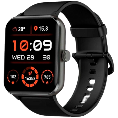 Смартчасовник Blackview R50, 1.85-inch TFT HD, 350mAh Battery, 24-hour SpO2 Detection + Heart Rate Monitoring, Calls and SMS notification, Black Смартчасовник Blackview R50, 1.85-inch TFT HD, 350mAh Battery, 24-hour SpO2 Detection + Heart Rate Monitoring, Calls and SMS notification, Black