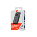 Външна батерия CANYON magnetic power bank OnPower 500 PD20W 5000mAh Aluminium Interstellar Black Външна батерия CANYON magnetic power bank OnPower 500 PD20W 5000mAh Aluminium Interstellar Black