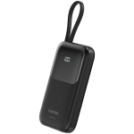Външна батерия CANYON power bank OnPower 101 built-in cable 10000 mAh PD22.5W Black Външна батерия CANYON power bank OnPower 101 built-in cable 10000 mAh PD22.5W Black