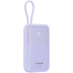 Външна батерия CANYON power bank OnPower 101 built-in cable 10000 mAh PD22.5W Purple Външна батерия CANYON power bank OnPower 101 built-in cable 10000 mAh PD22.5W Purple