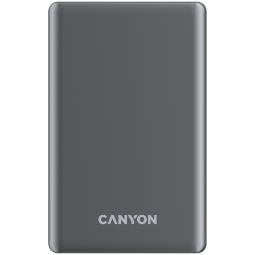 Външна батерия CANYON power bank OnPower 505 slim Magnetic 5000 mAh PD20W Dark Grey Външна батерия CANYON power bank OnPower 505 slim Magnetic 5000 mAh PD20W Dark Grey