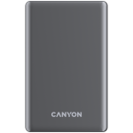 Външна батерия CANYON power bank OnPower 510 slim Magnetic 10000 mAh PD20W Dark Grey