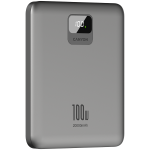 Външна батерия CANYON power bank PB-2008 LED FLAT 20000 mAh PD100W QC3.0 Dark Grey