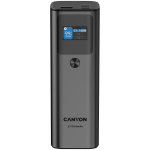 Външна батерия CANYON power bank PB-2010 TFT 27000 mAh 97.2Wh PD140W QC 3.0 Dark Grey, CNE-CPB2010DG