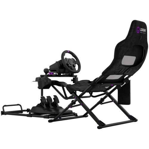 Стол за Racing LORGAR FLEX RAF1, Sim Racing Cockpit Advanced, Foldable, 150x72x113 cm-playing, 38x72x126cm-folded, Black