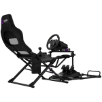 Стол за Racing LORGAR FLEX RAF1, Sim Racing Cockpit Advanced, Foldable, 150x72x113 cm-playing, 38x72x126cm-folded, Black