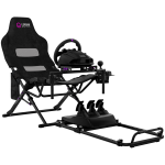 Стол за Racing LORGAR FLEX RAF1, Sim Racing Cockpit Advanced, Foldable, 150x72x113 cm-playing, 38x72x126cm-folded, Black