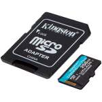 Карта памет Kingston 256GB microSDXC Canvas Go Plus Gen4 200MB/s A2 U3 V30 Card + Adapter Карта памет Kingston 256GB microSDXC Canvas Go Plus Gen4 200MB/s A2 U3 V30 Card + Adapter