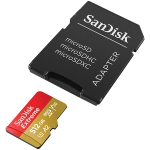 Карта памет SANDISK Extreme microSDXC 512GB + SD Adapter + 1 year RescuePRO Deluxe