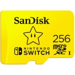 Памет SANDISK microSDXC card for Nintendo Switch 256GB, up to 100MB/s Read, 90MB/s Write, SDSQXAO-256G-GNCZN