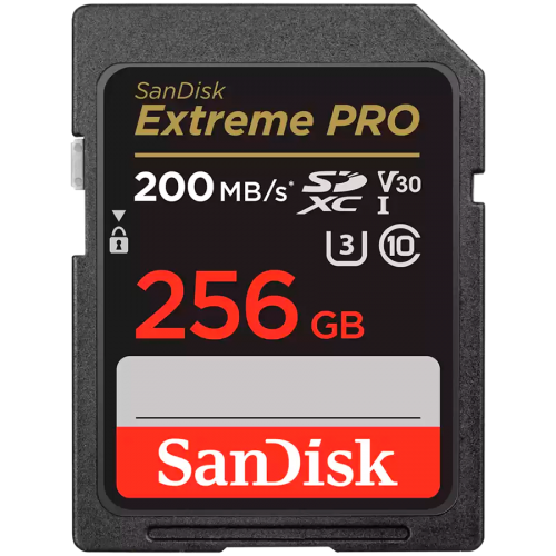 SanDisk Extreme PRO 256GB SDXC Memory Card + 2 years RescuePRO Deluxe up to 200MB/s & 140MB/s Read/Write speeds, UHS-I, Class 10, U3, V30 SanDisk Extreme PRO 256GB SDXC Memory Card + 2 years RescuePRO Deluxe up to 200MB/s & 140MB/s Read/Write speeds, UHS-I, Class 10, U3, V30