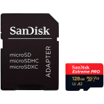 Карта памет SANDISK Extreme PRO microSDXC, 128GB, SDSQXCD-128G-GN6MA