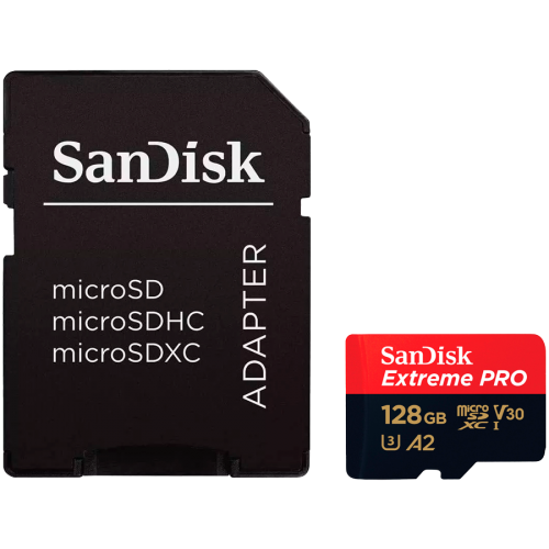 Карта памет SANDISK Extreme PRO microSDXC, 128GB, SDSQXCD-128G-GN6MA