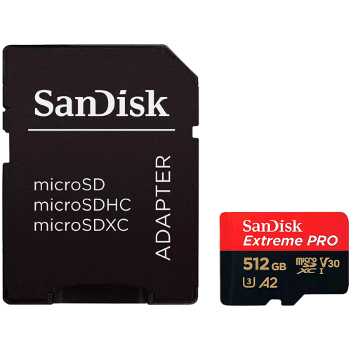 Карта памет SANDISK Extreme PRO microSDXC, 512GB, SDSQXCD-512G-GN6MA