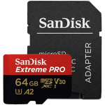 Карта памет SANDISK Extreme PRO microSDXC, 64GB, SDSQXCU-064G-GN6MA