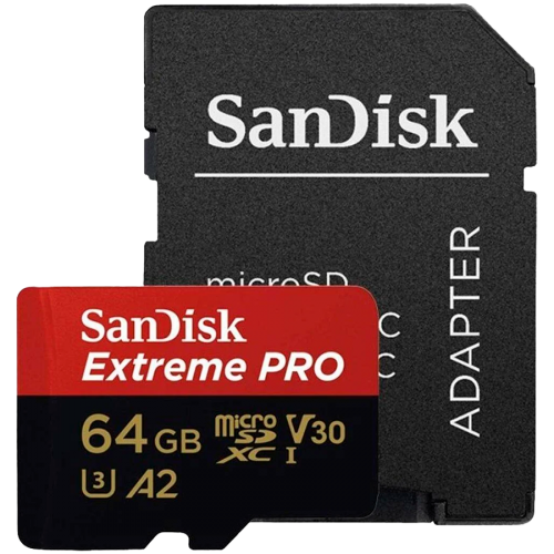 Карта памет SANDISK Extreme PRO microSDXC, 64GB, SDSQXCU-064G-GN6MA Карта памет SANDISK Extreme PRO microSDXC, 64GB, SDSQXCU-064G-GN6MA
