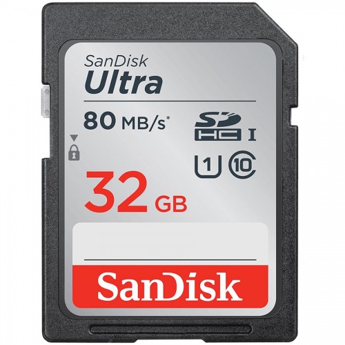 Карта памет SanDisk Ultra 32GB SDHC Memory Card 120MB/s, SDSDUN4-032G-GN6IN Карта памет SanDisk Ultra 32GB SDHC Memory Card 120MB/s, SDSDUN4-032G-GN6IN