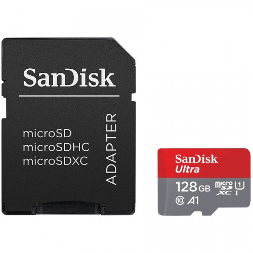SanDisk Ultra microSDXC 128GB + SD Adapter 100MB/s Class 10 UHS-I SanDisk Ultra microSDXC 128GB + SD Adapter 100MB/s Class 10 UHS-I