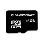 Карта памет Silicon Power class 10 16GB mSD Card SDHC R/W: up to 40/10 MB/s, SP016GBSTH010V10SP