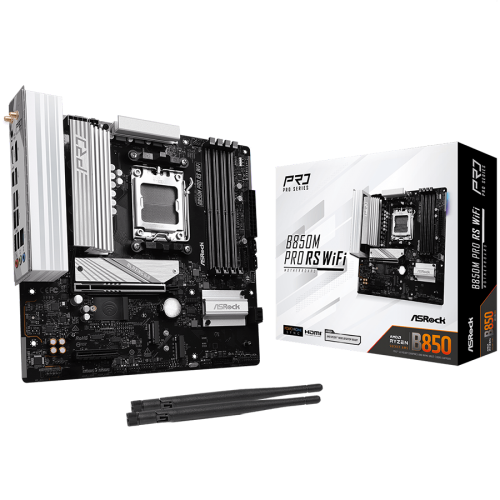 Дънна платка ASROCK B850M PRO RS WIFI / 4DDR5 / WIFI / AM5