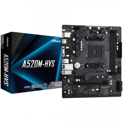 Дънна платка ASROCK A520M-HVS mATX AM4 DDR4 Дънна платка ASROCK A520M-HVS mATX AM4 DDR4