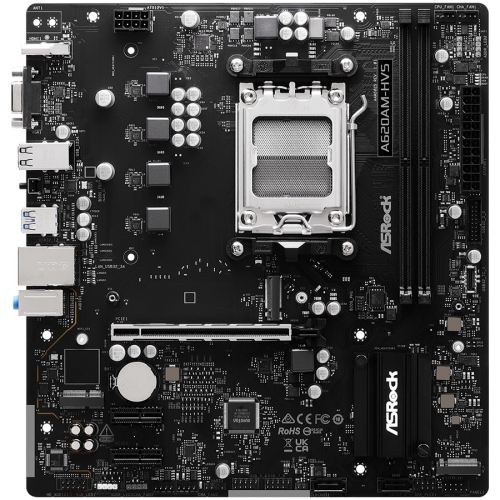 Дънна платка ASROCK A620AM-HVS mATX AM5 DDR5 Дънна платка ASROCK A620AM-HVS mATX AM5 DDR5