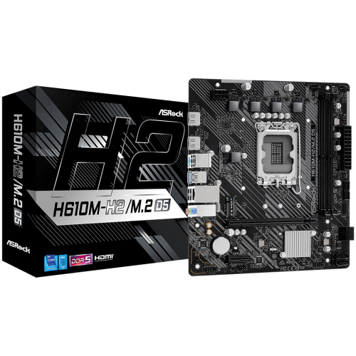 Дънна платка ASROCK H610M-H2/M.2 D5 mATX LGA1700 DDR5