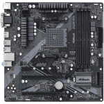 Дънна платка ASROCK B450M PRO4 AM4, 4xDDR4, GLAN, VGA, HDMI, DVI) mATX, Retail Дънна платка ASROCK B450M PRO4 AM4, 4xDDR4, GLAN, VGA, HDMI, DVI) mATX, Retail