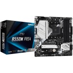 Дънна платка ASROCK B550M PRO4 (AM4, 4xDDR4,2xPCIe x16,2xPCI Ex1, 6 SATA3 , M.2, DP,HDMI,D-Sub, USB 3.2, mATX retail)