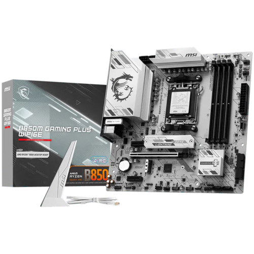Дънна платка MSI B850M GAMING PLUS WIFI6E, mATX, Socket AM5, 4x DDR5 up to 8200(OC)MHz Дънна платка MSI B850M GAMING PLUS WIFI6E, mATX, Socket AM5, 4x DDR5 up to 8200(OC)MHz