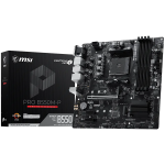 MSI PRO B550M-P, M-ATX, Socket AM4, 4 DIMM, Dual Channel DDR4 up to 4400+(OC)MHz, 1x PCIe 4.0 x16 slot, 2x M.2 slots, 4x USB 3.2 Gen 1, 2x USB 2.0, 1x HDMI,1x DP, 1x VGA, 1G LAN, 7.1 Audio, 3Y