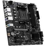 MSI PRO B550M-P, M-ATX, Socket AM4, 4 DIMM, Dual Channel DDR4 up to 4400+(OC)MHz, 1x PCIe 4.0 x16 slot, 2x M.2 slots, 4x USB 3.2 Gen 1, 2x USB 2.0, 1x HDMI,1x DP, 1x VGA, 1G LAN, 7.1 Audio, 3Y