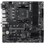 MSI PRO B550M-P WIFI6E, M-ATX, Socket AM4, 4 DIMM, Dual Channel DDR4 up to 4400+(OC)MHz, 1x PCIe 4.0 x16 slot, 2x M.2 slots, 4x USB 3.2 Gen 1, 2x USB 2.0, 1x HDMI,1x DP, 1x VGA, 1G LAN, WIFI6E, 7.1 Audio, 3Y