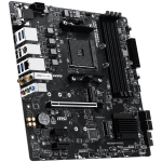 MSI PRO B550M-P WIFI6E, M-ATX, Socket AM4, 4 DIMM, Dual Channel DDR4 up to 4400+(OC)MHz, 1x PCIe 4.0 x16 slot, 2x M.2 slots, 4x USB 3.2 Gen 1, 2x USB 2.0, 1x HDMI,1x DP, 1x VGA, 1G LAN, WIFI6E, 7.1 Audio, 3Y