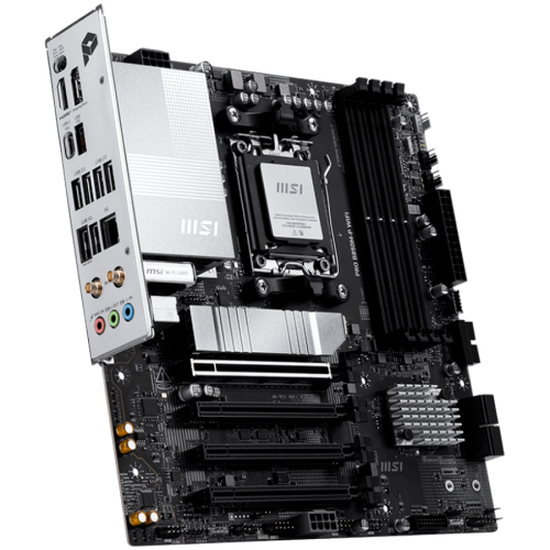 Дънна платка MSI PRO B850M-P WIFI, mATX, Socket AM5, 4x DDR5 Dual Channel DDR5 up to 8200(OC)MHz Дънна платка MSI PRO B850M-P WIFI, mATX, Socket AM5, 4x DDR5 Dual Channel DDR5 up to 8200(OC)MHz