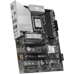 MSI PRO Z890-S WIFI6E, LGA 1851, Dual Channel DDR5 up to 8800(OC)MHz, 4x PCIe x16 slots, 3x M.2 slot, 6x USB 3.2 Gen 1, 1x USB 3.2 Gen 2x2 Type-C, 1x HDMI, 1x DP, 2.5Gbps LAN, WIFI6E, 7.1 Audio, 3Y MSI PRO Z890-S WIFI6E, LGA 1851, Dual Channel DDR5 up to 8800(OC)MHz, 4x PCIe x16 slots, 3x M.2 slot, 6x USB 3.2 Gen 1, 1x USB 3.2 Gen 2x2 Type-C, 1x HDMI, 1x DP, 2.5Gbps LAN, WIFI6E, 7.1 Audio, 3Y